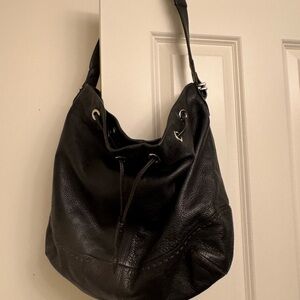 Cole Haan Black Leather Hobo Bag